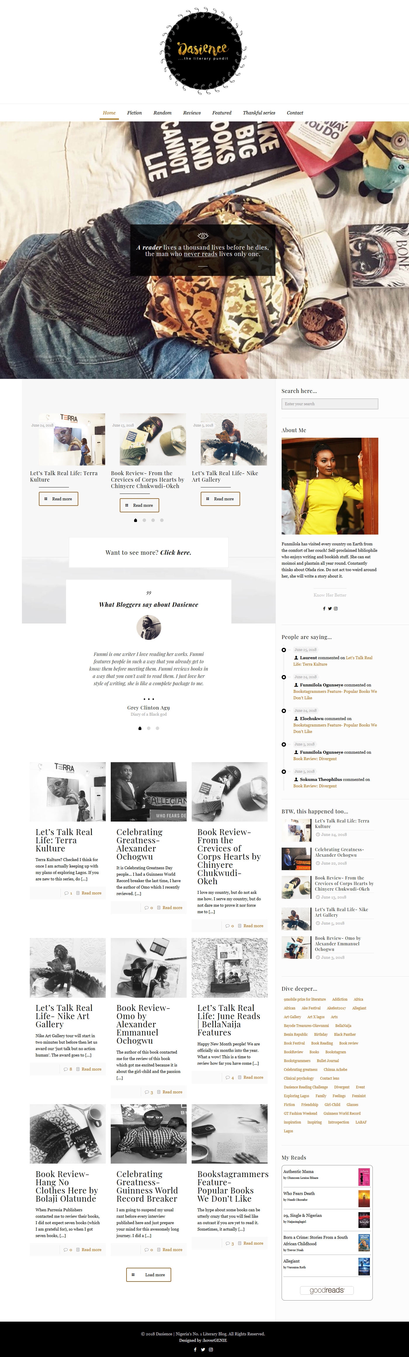 Dasience Blog Design - hoverGENIE