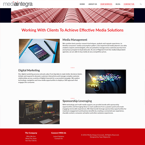 Media Integra Website Design | hoverGENIE