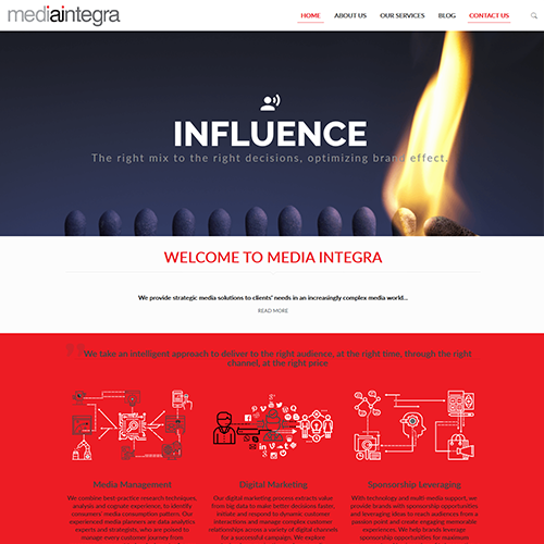 Media Integra Website Design | hoverGENIE