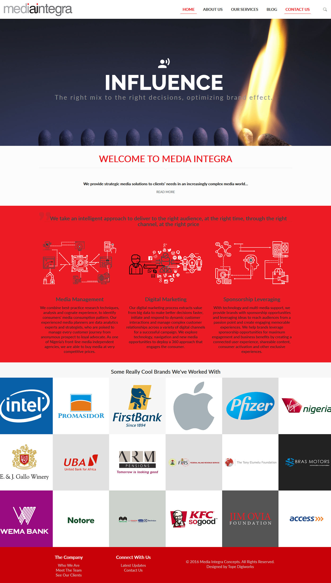 Media Integra Website Design | hoverGENIE